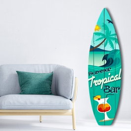Wallity Cuadro Decorativo Multicolor en MDF 40 x 140 cm